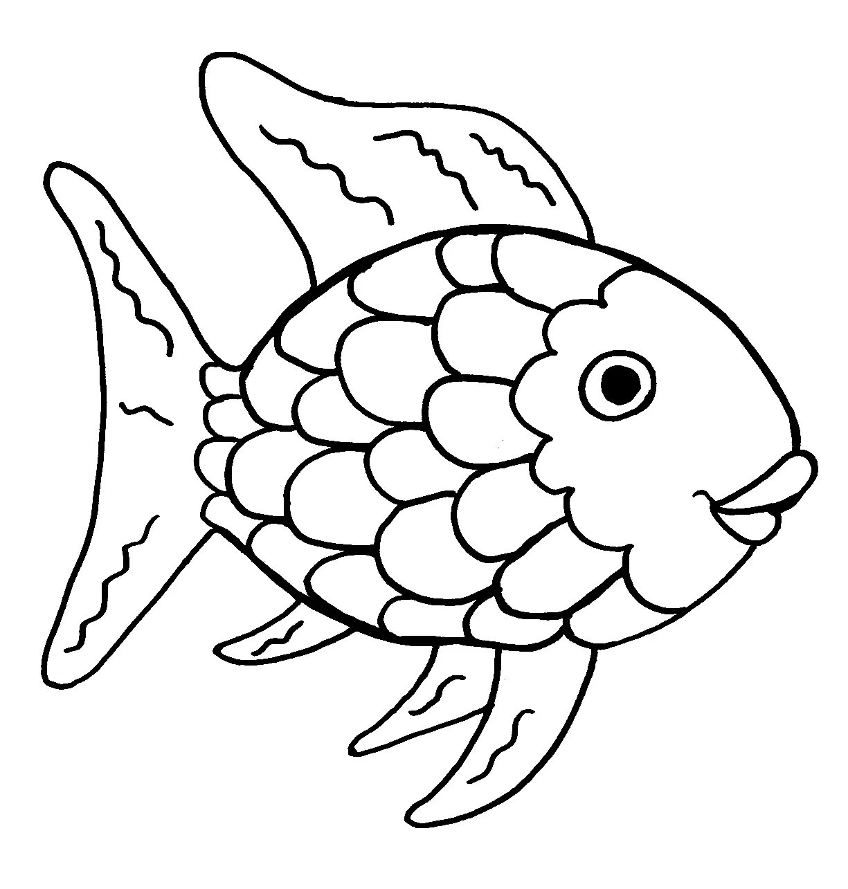 Regenbogenfisch Ausmalbilder 4