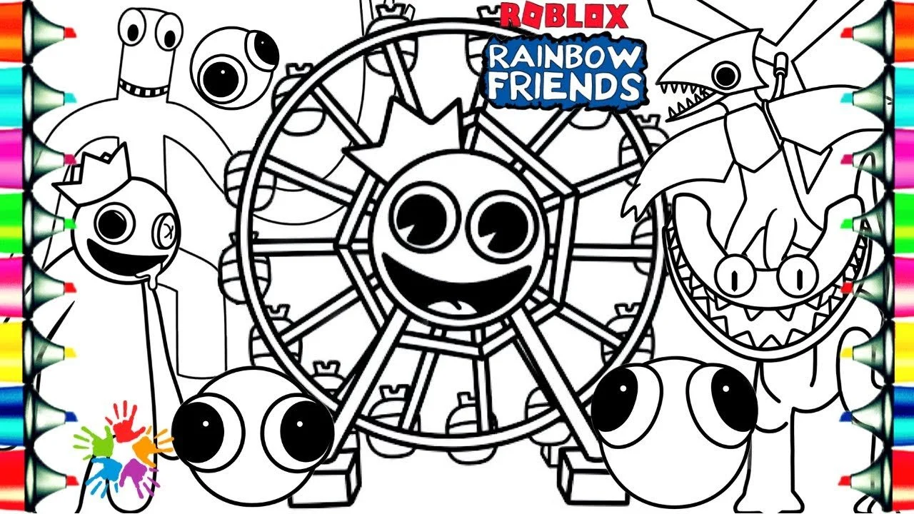 Rainbow Friends 2 Coloring Pages 15