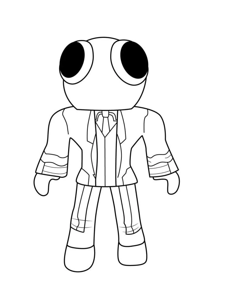 Rainbow Friends 2 Coloring Pages 17