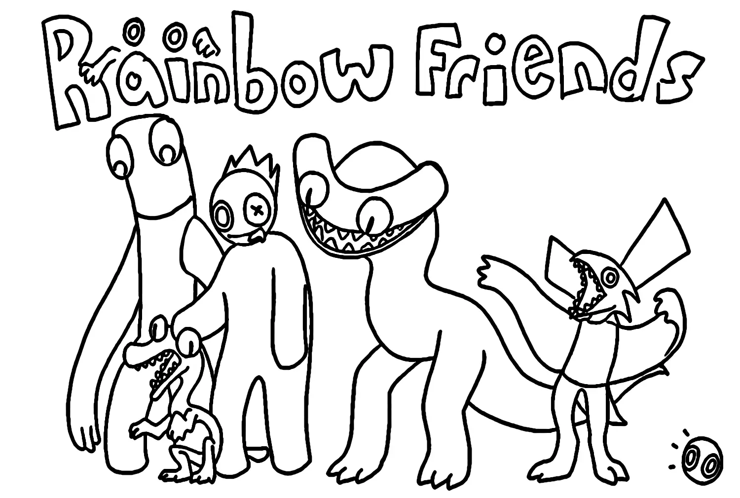 Rainbow Friends 2 Coloring Pages 18