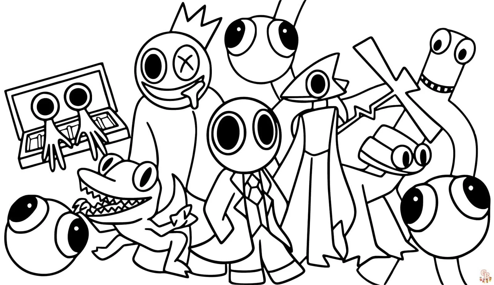 Rainbow Friends 2 Coloring Pages 2