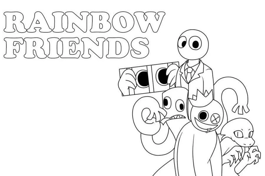 Rainbow Friends 2 Coloring Pages