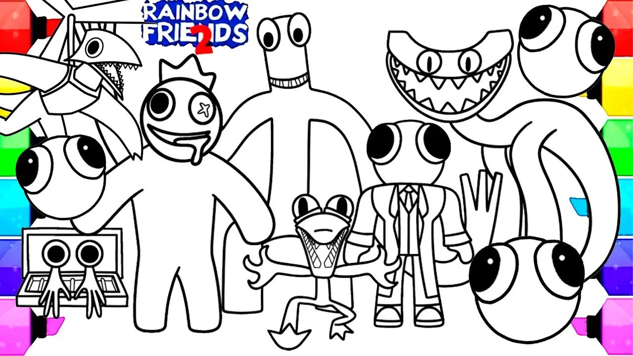 Rainbow Friends 2 Coloring Pages 5