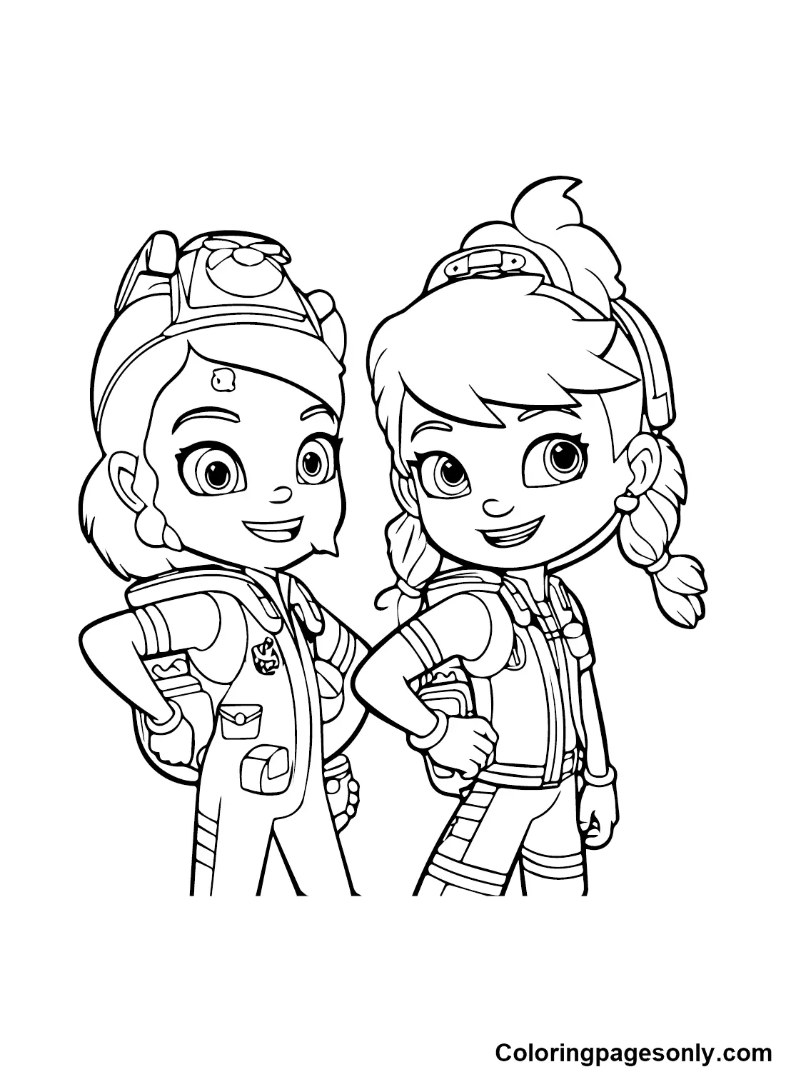 Rainbow Rangers Coloring Pages 11