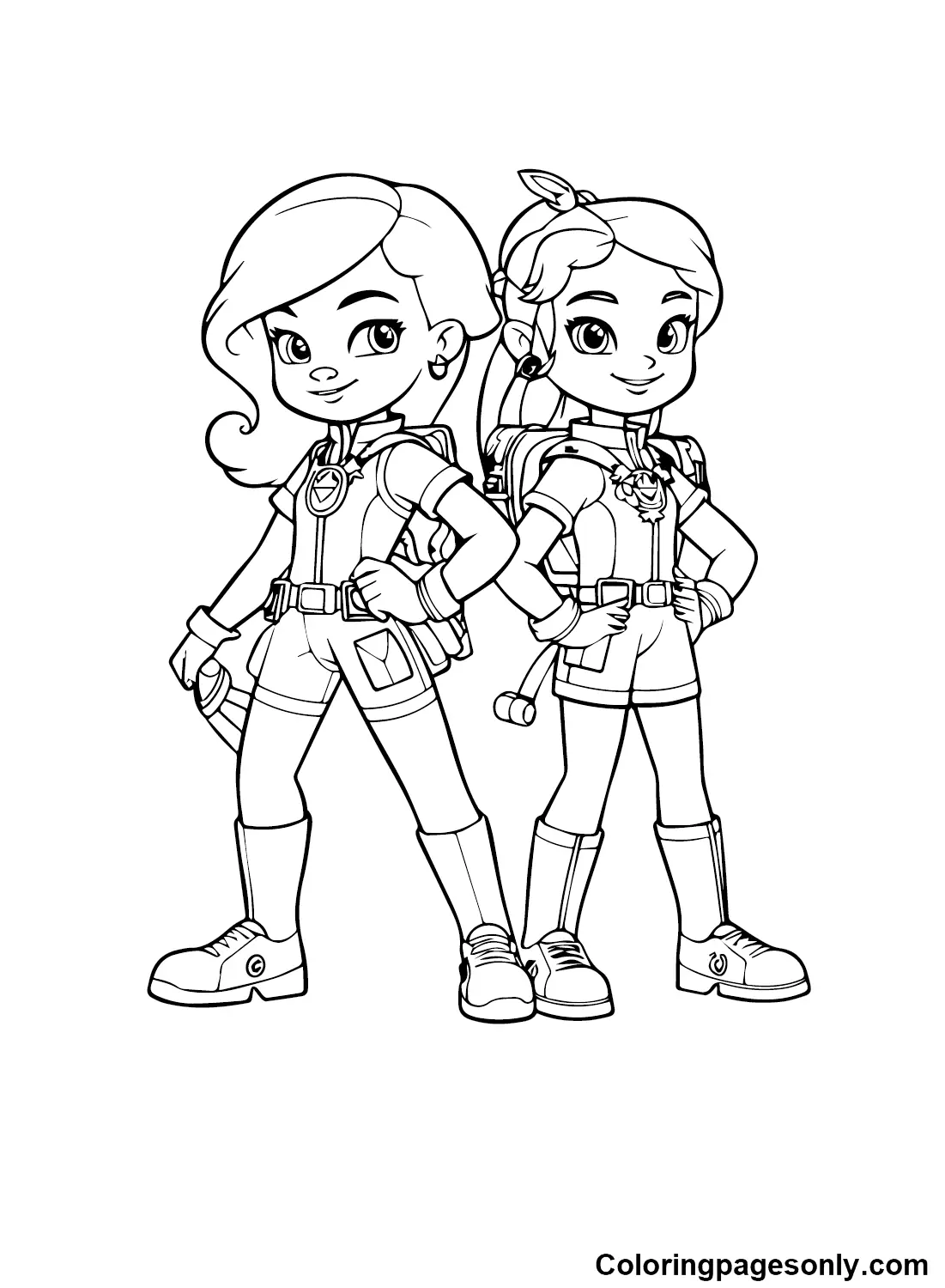 Rainbow Rangers Coloring Pages 17