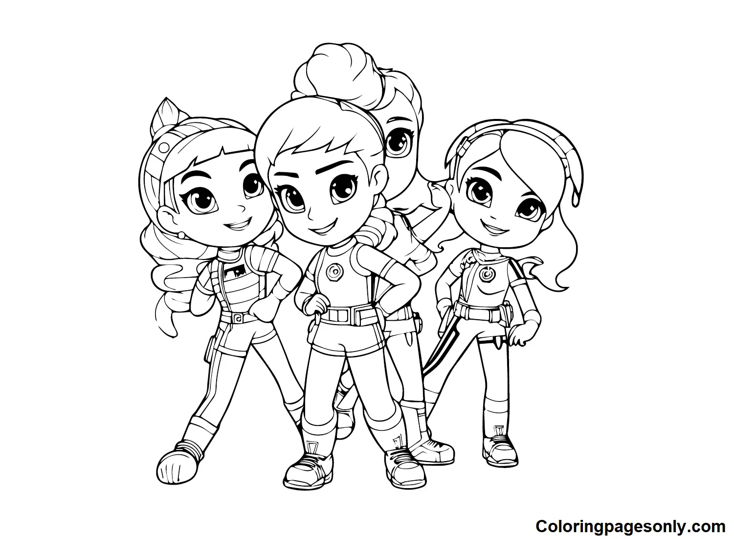 Rainbow Rangers Coloring Pages 20