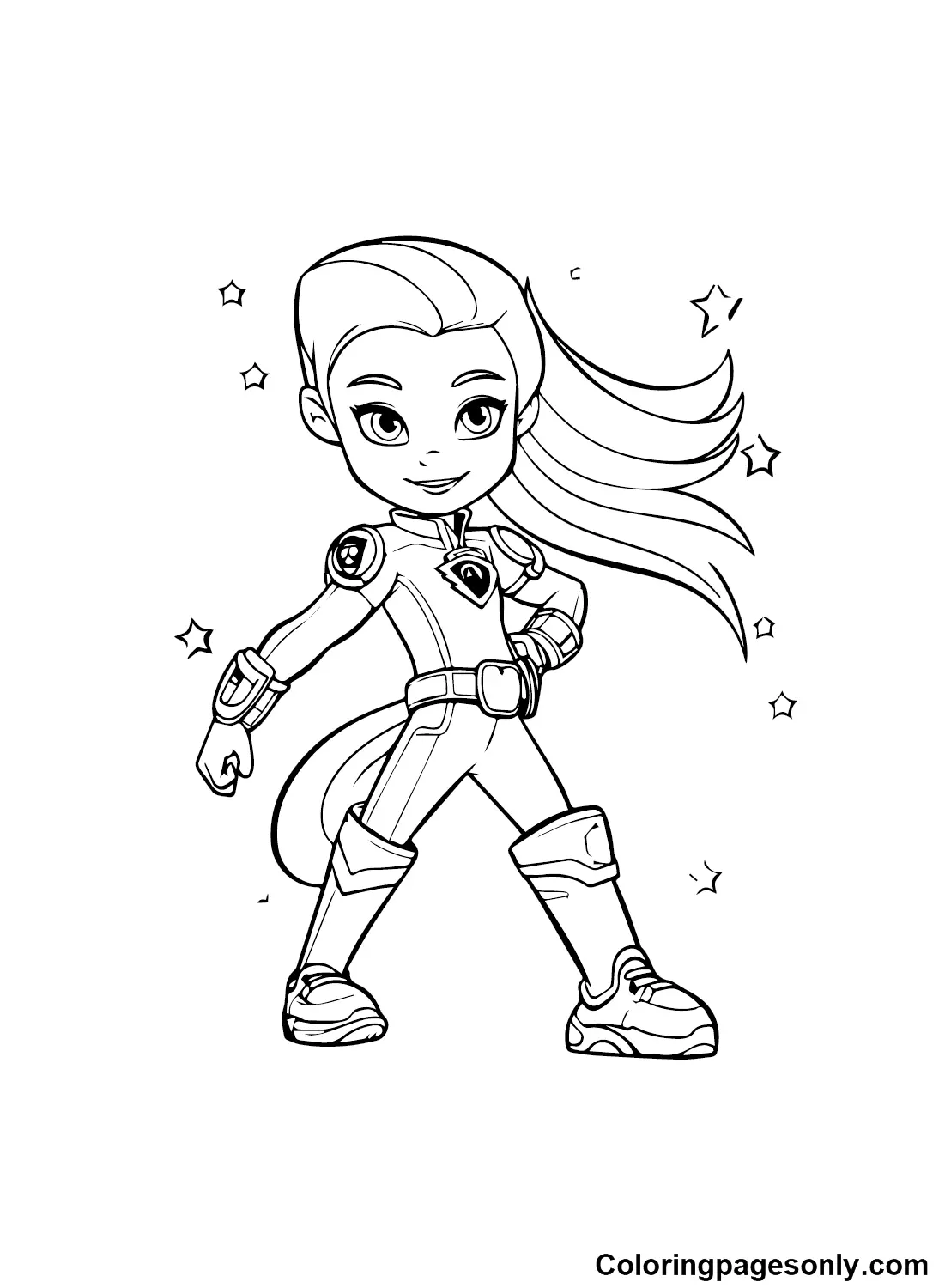 Rainbow Rangers Coloring Pages 7