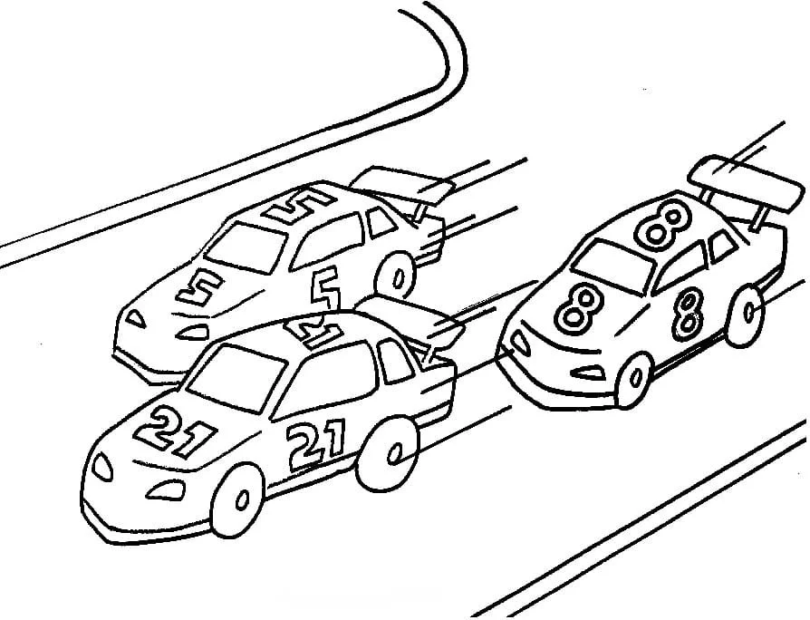 Desenhos de Carros de Rally Para Colorir 13