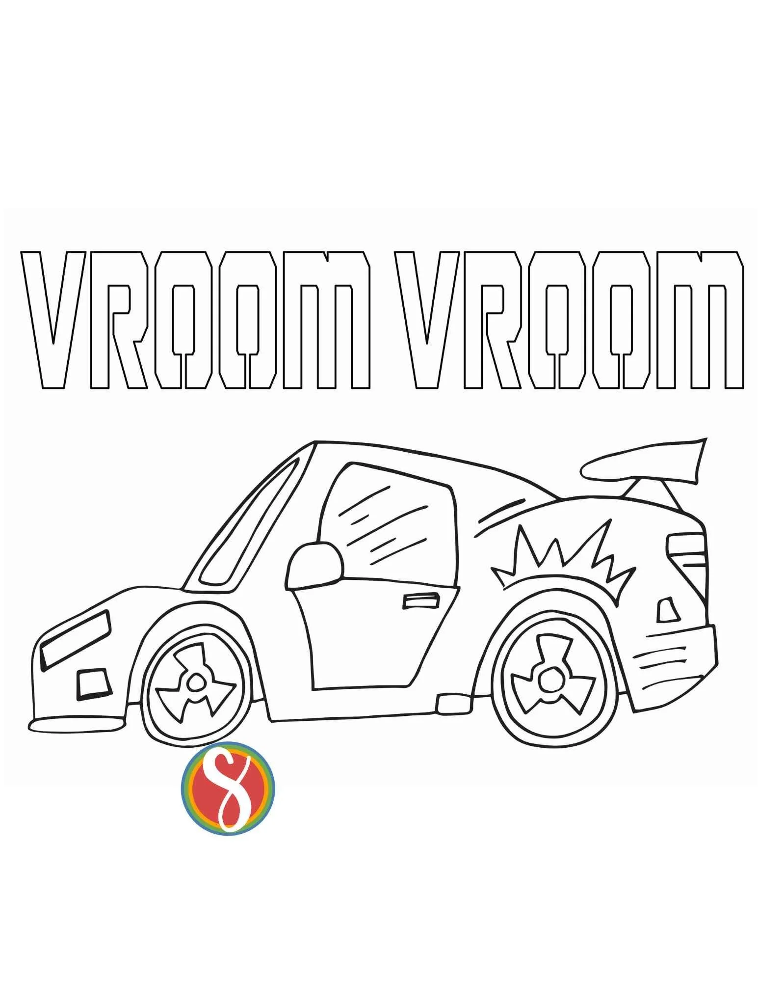 Desenhos de Carros de Rally Para Colorir 16