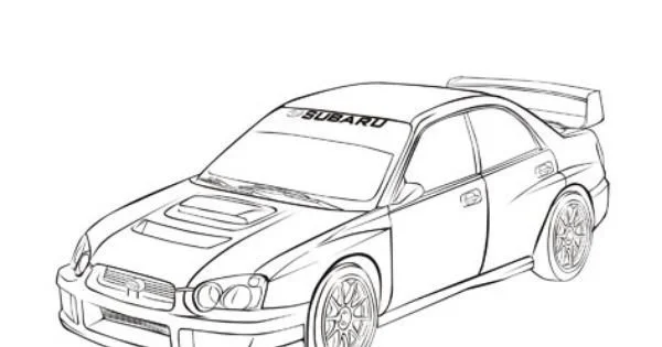 Desenhos de Carros de Rally Para Colorir 31