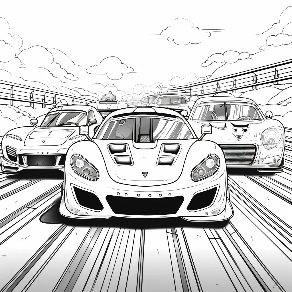 Desenhos de Carros de Rally Para Colorir 5
