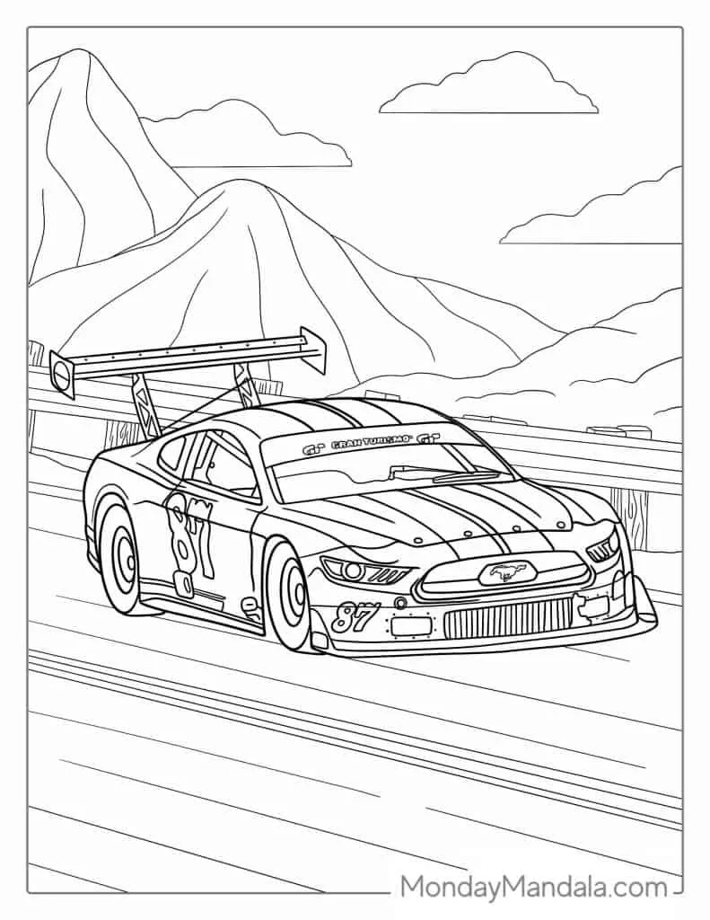 Desenhos de Carros de Rally Para Colorir 6