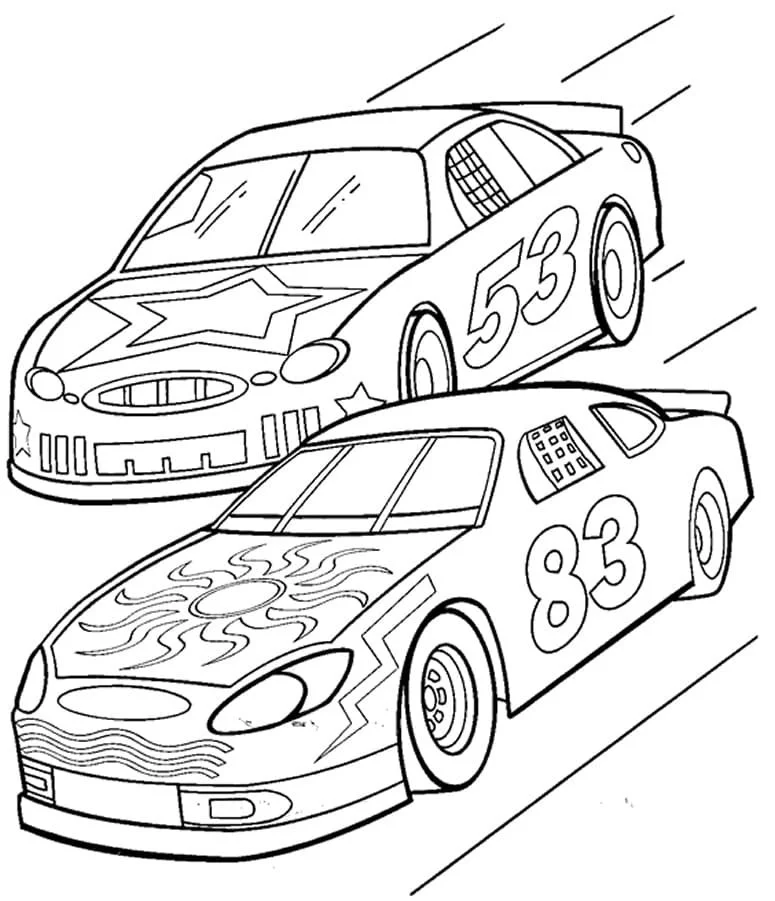 Desenhos de Carros de Rally Para Colorir 9