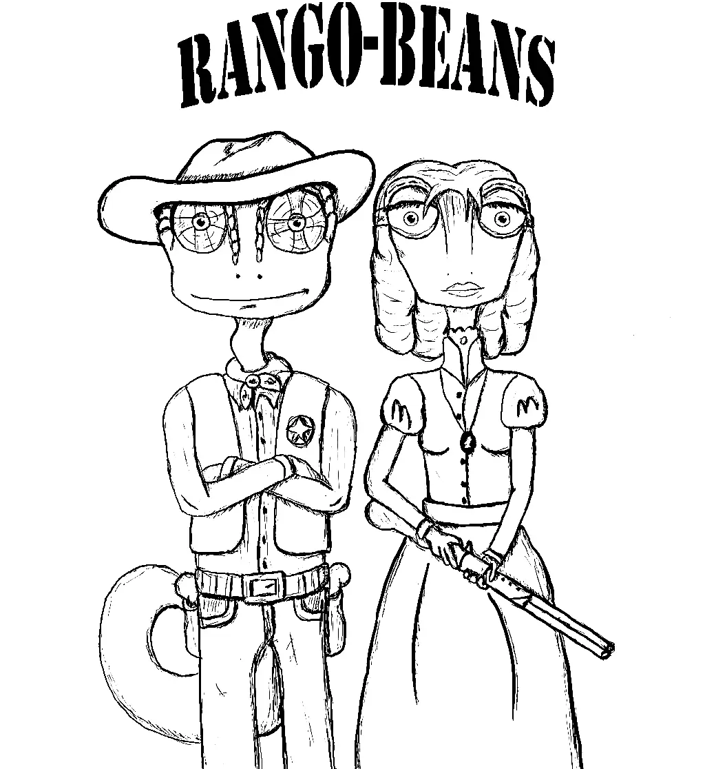 Rango Ausmalbilder 11
