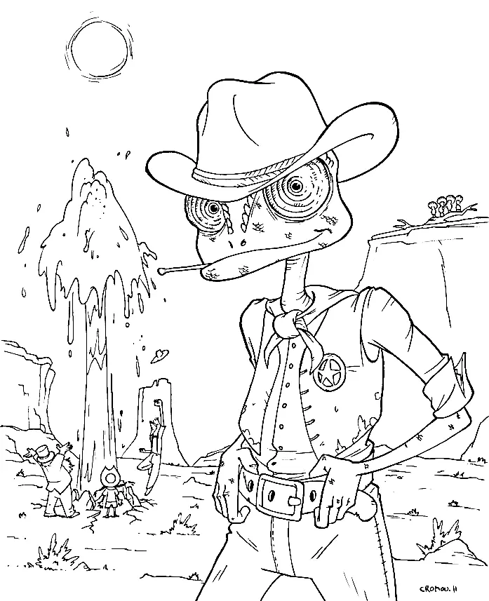 Rango Ausmalbilder 3
