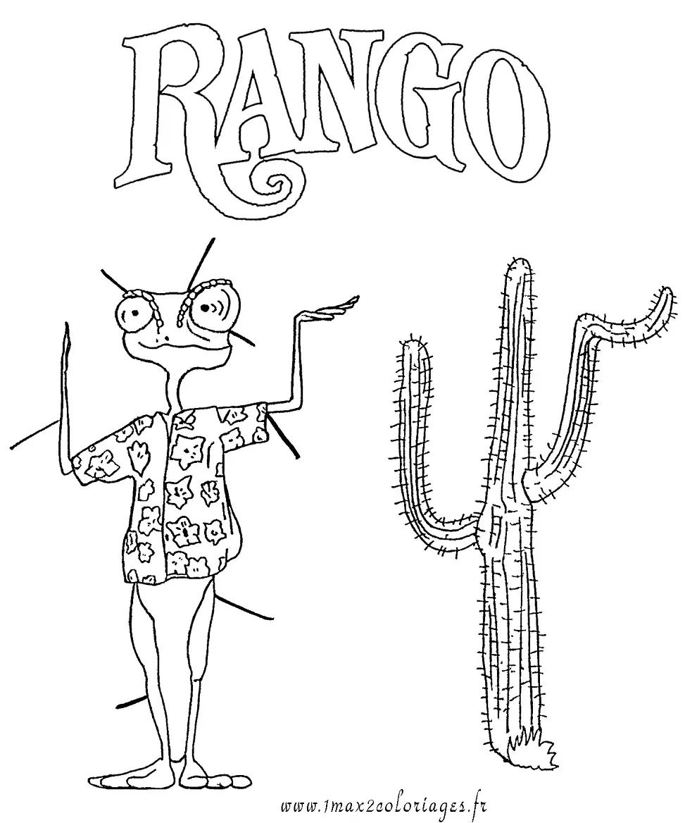 Rango Ausmalbilder 4