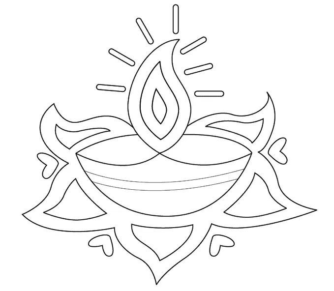 Rangoli Ausmalbilder 17