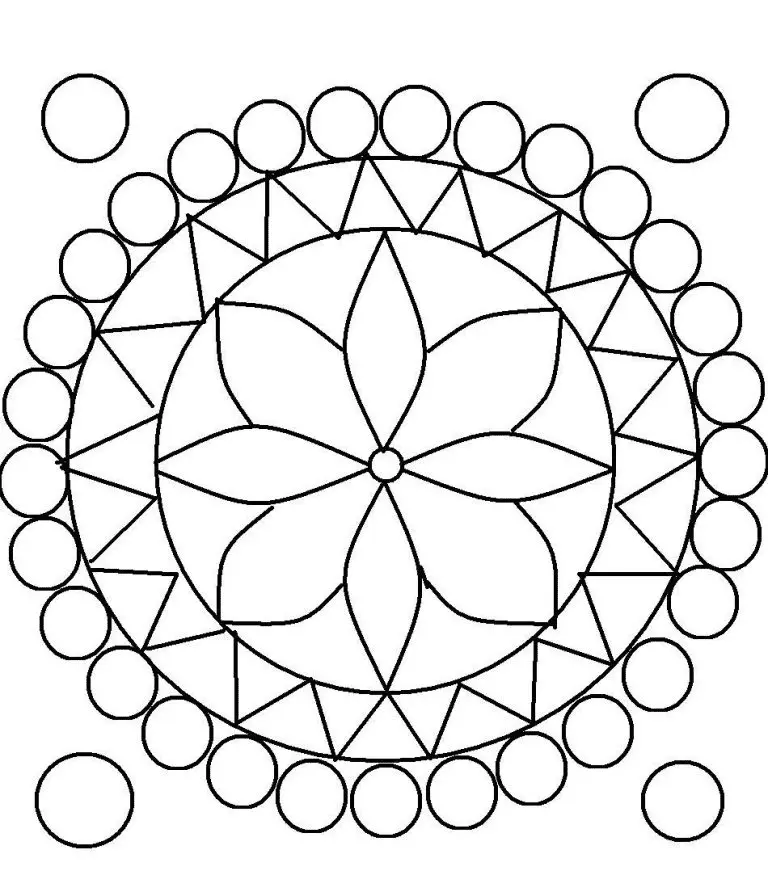 Rangoli Ausmalbilder 20