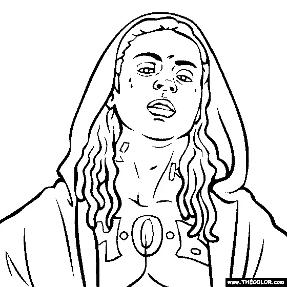 Raperos Para Colorear 2