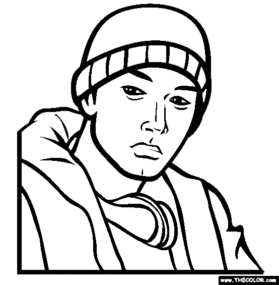Raperos Para Colorear 22