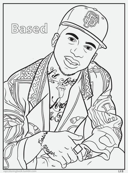 Raperos Para Colorear 3