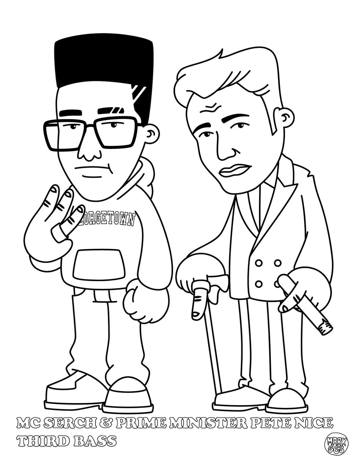 Raperos Para Colorear 31