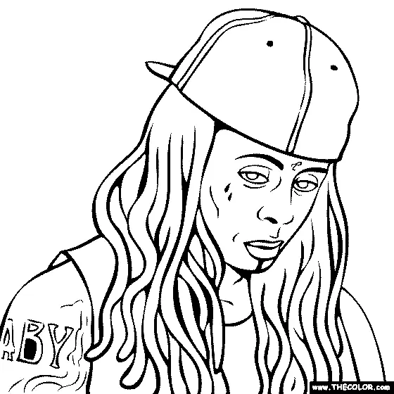 Raperos Para Colorear 4
