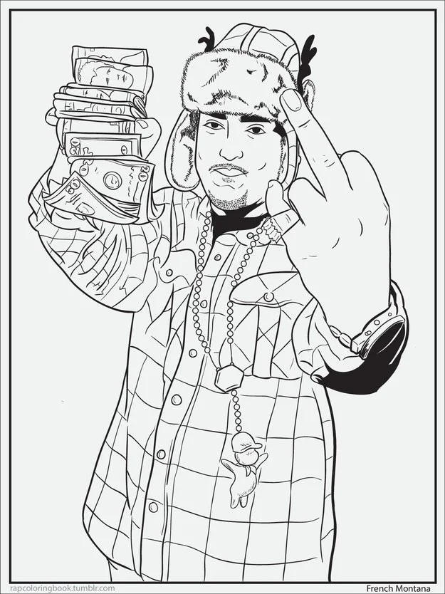 Raperos Para Colorear 6