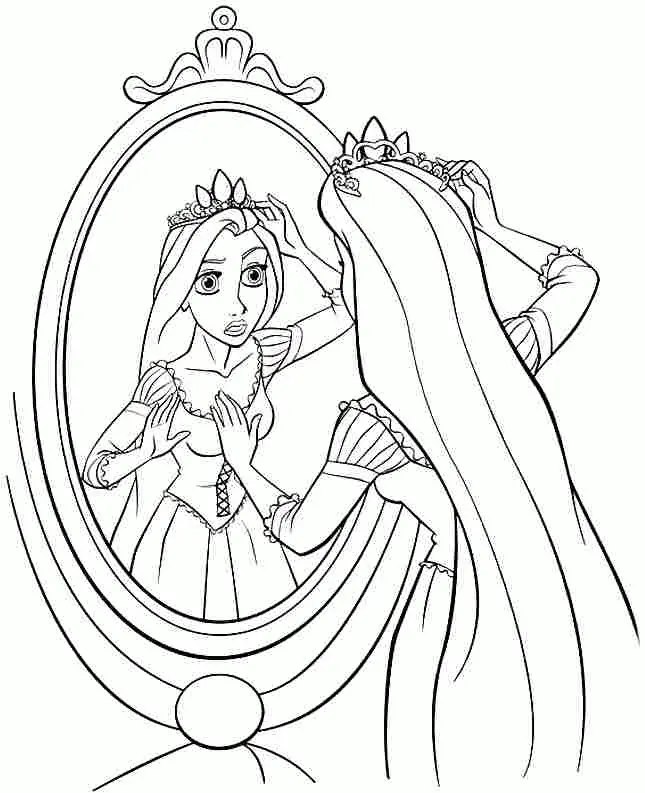 Desenhos de Rapunzel Para Colorir 23