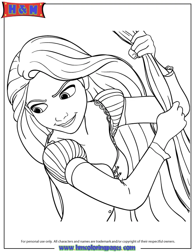 Desenhos de Rapunzel Para Colorir 25