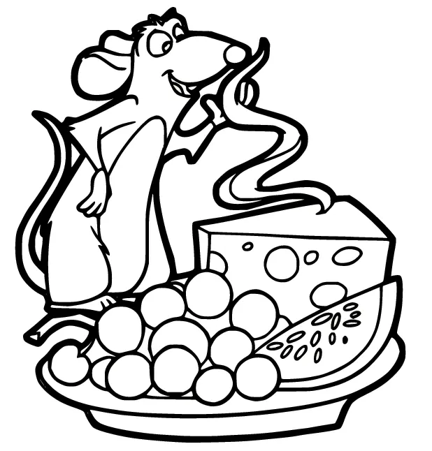 Ratatouille Para Colorear 1