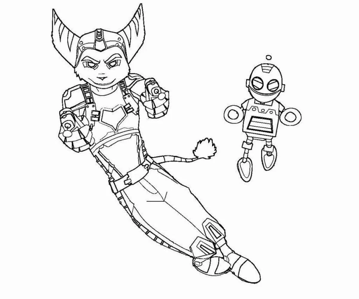 Ratchet and Clank Coloring Pages 12