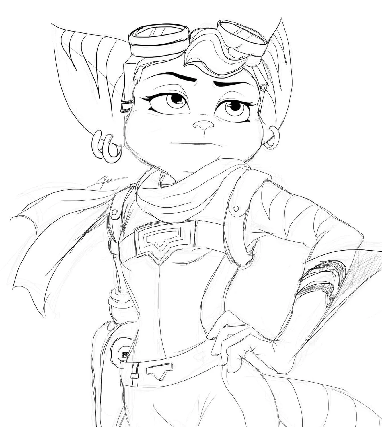 Ratchet and Clank Coloring Pages 15