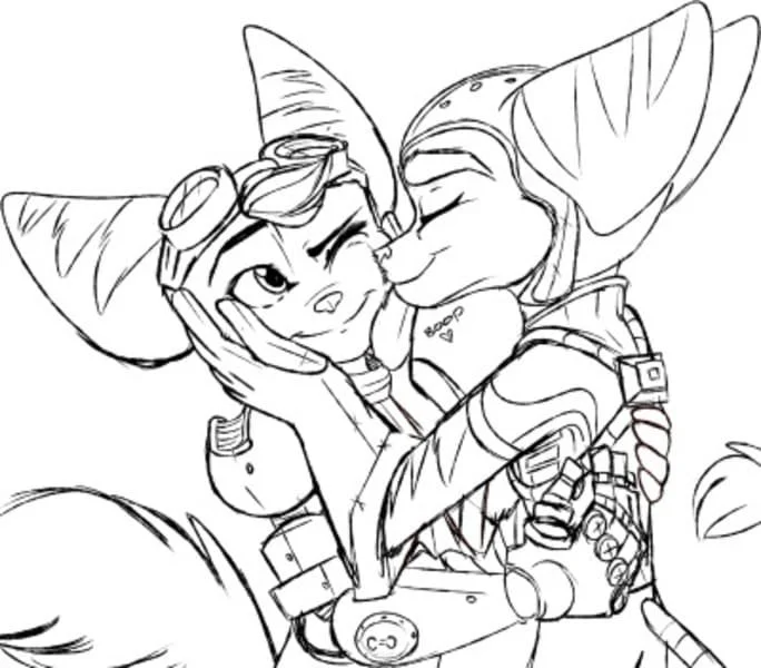 Ratchet and Clank Coloring Pages 17