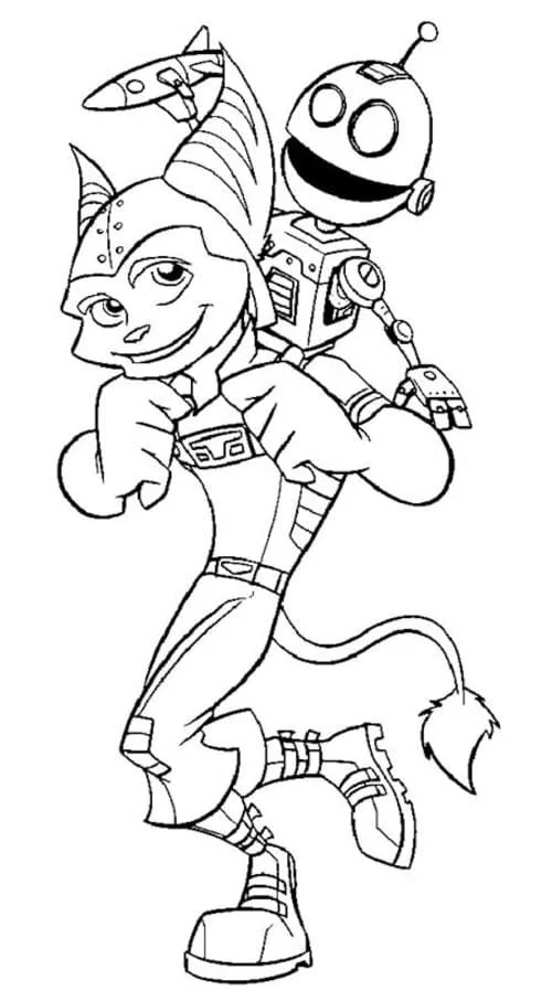 Ratchet and Clank Coloring Pages 22
