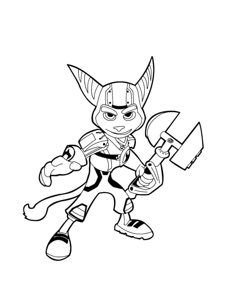 Ratchet and Clank Coloring Pages 23