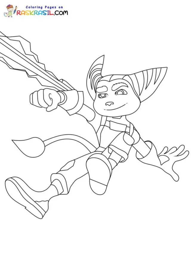 Ratchet and Clank Coloring Pages 29