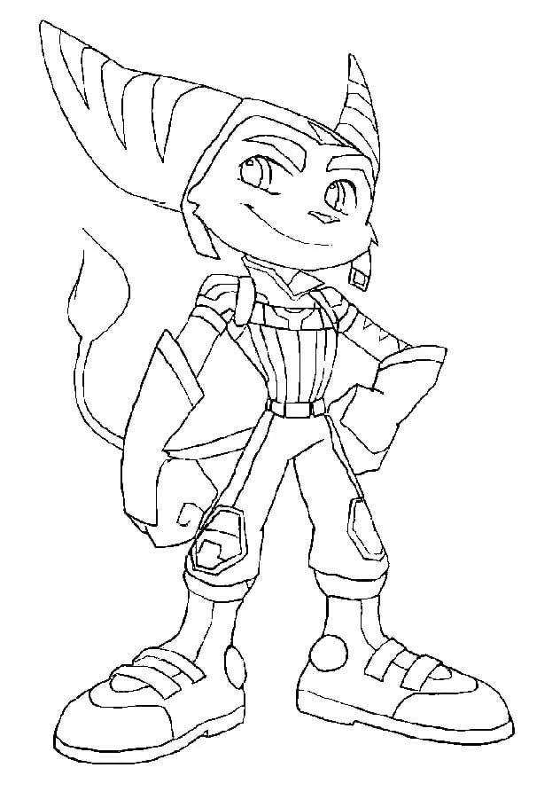 Ratchet and Clank Coloring Pages 36