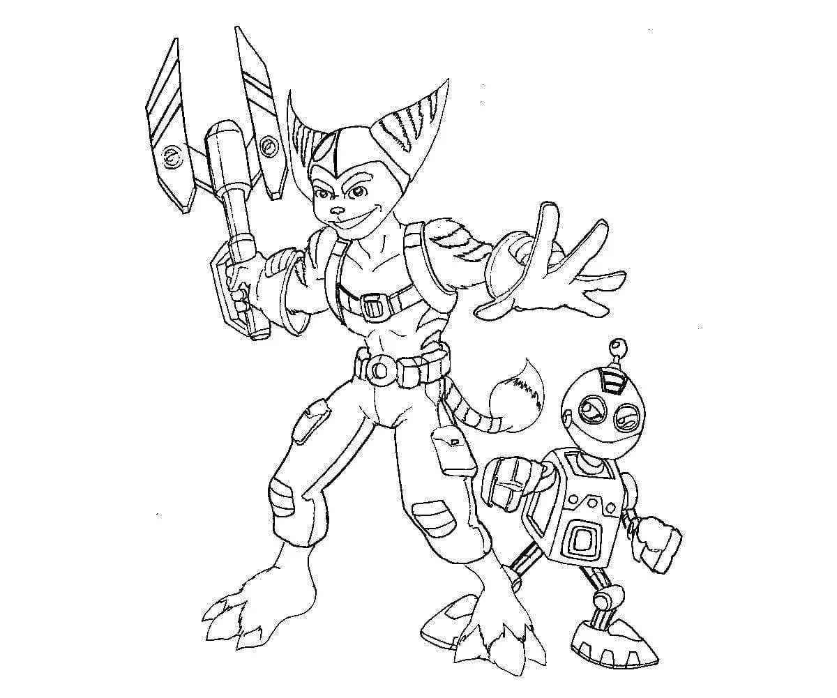 Ratchet and Clank Coloring Pages 42