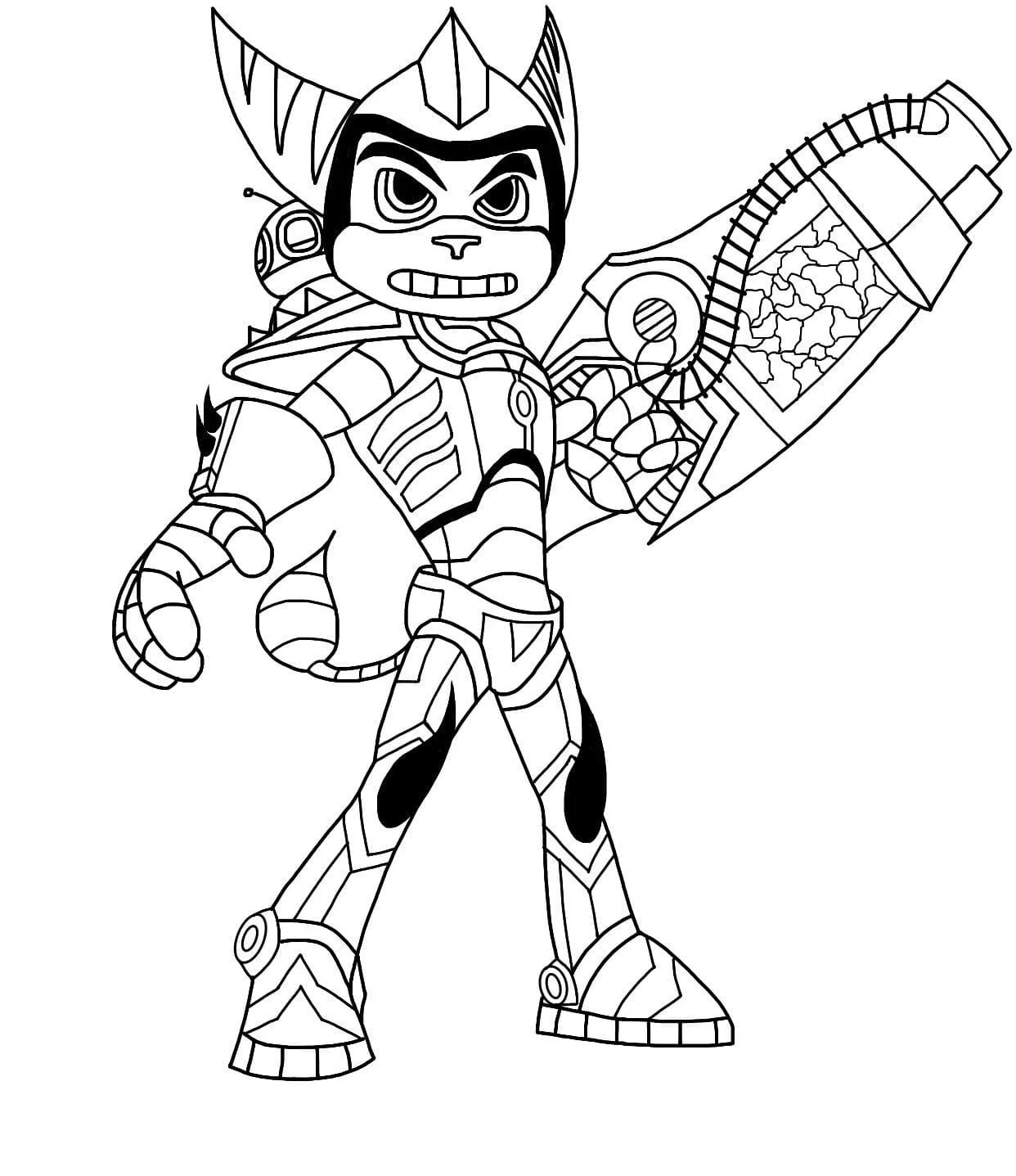 Ratchet and Clank Coloring Pages 43