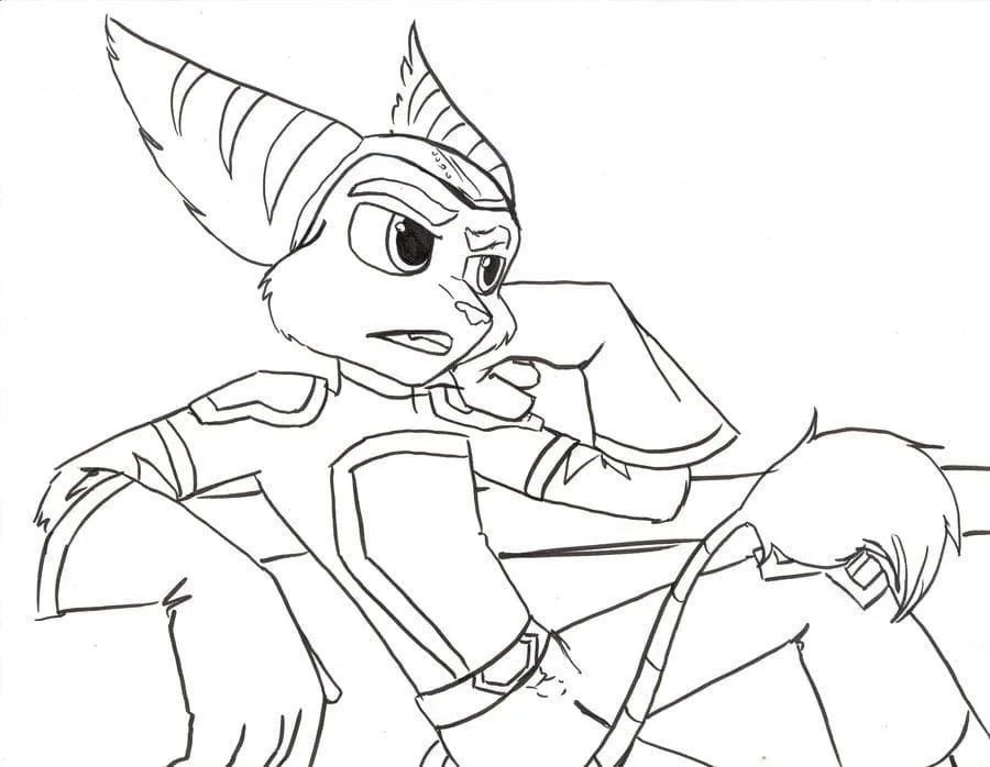 Ratchet and Clank Coloring Pages 47