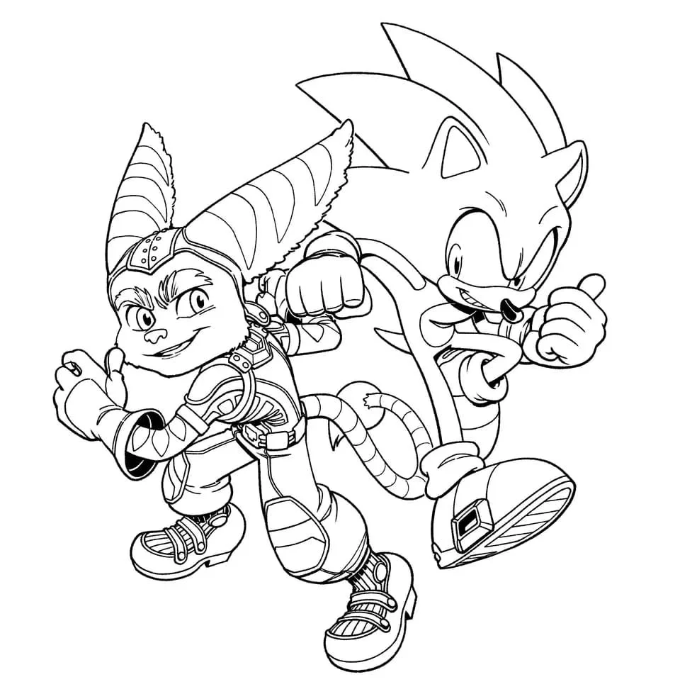 Ratchet and Clank Coloring Pages 51