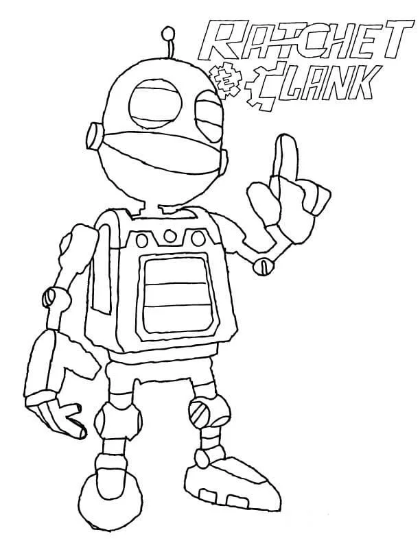 Ratchet and Clank Coloring Pages 7