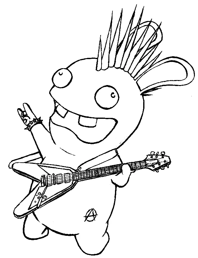 Raving Rabbids Ausmalbilder 1