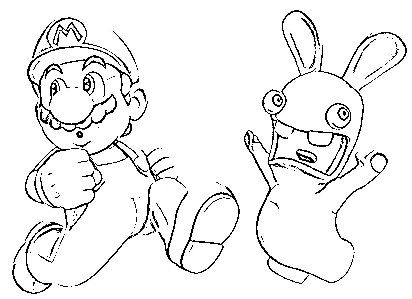 Raving Rabbids Ausmalbilder 2