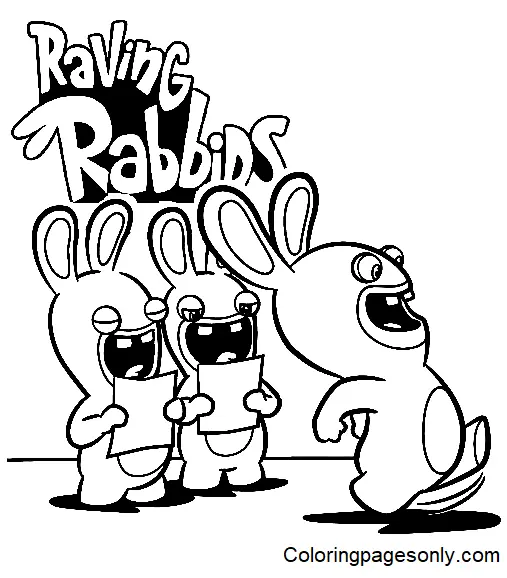 Raving Rabbids Ausmalbilder 3
