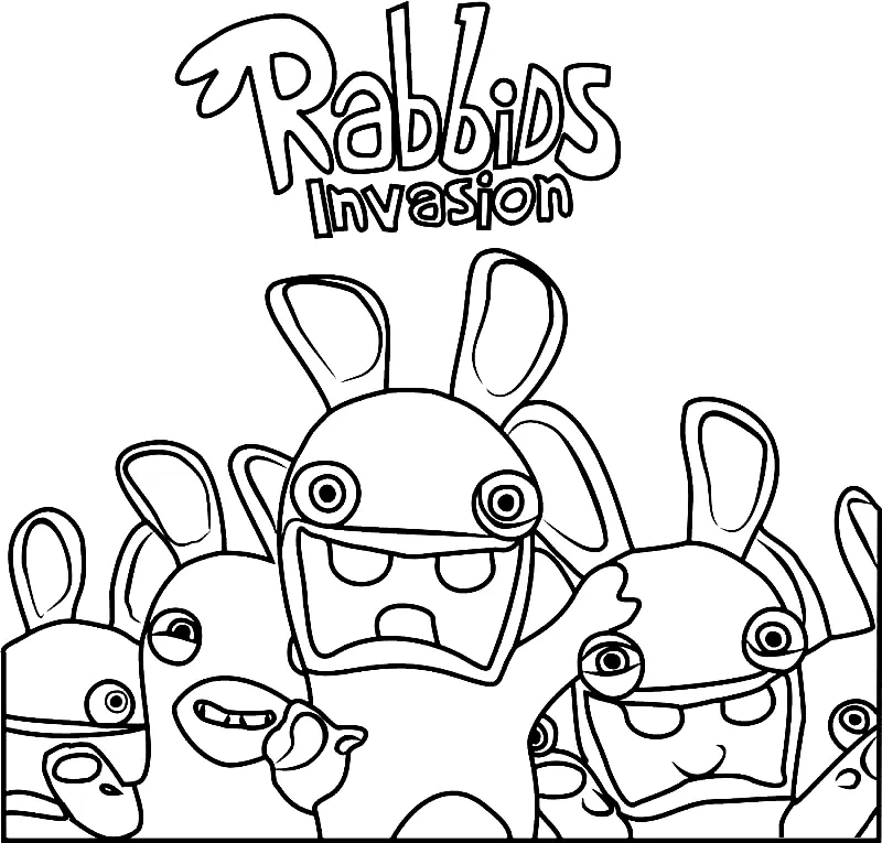 Raving Rabbids Ausmalbilder 30