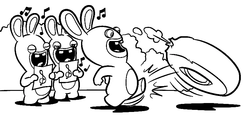 Raving Rabbids Ausmalbilder 49