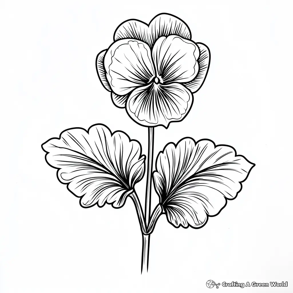 Realistic Flower Coloring Pages 116