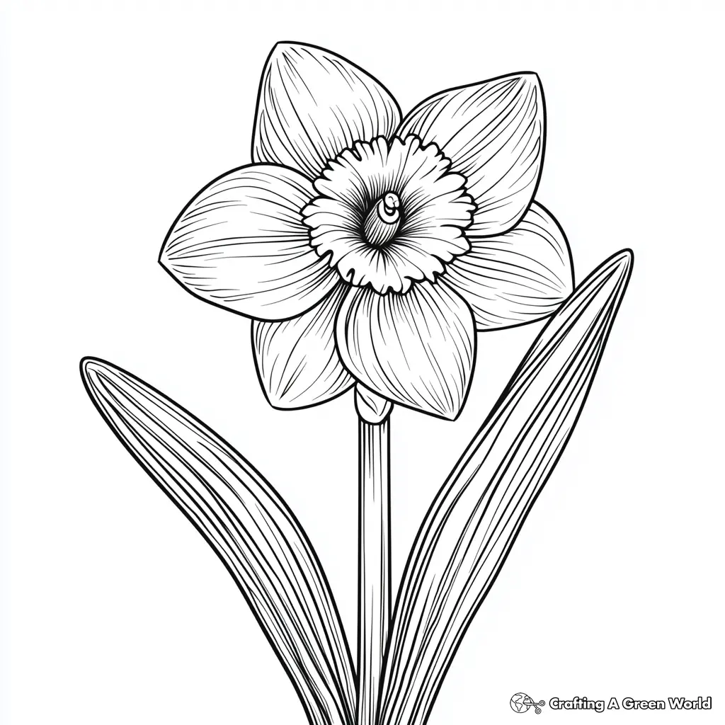 Realistic Flower Coloring Pages 125